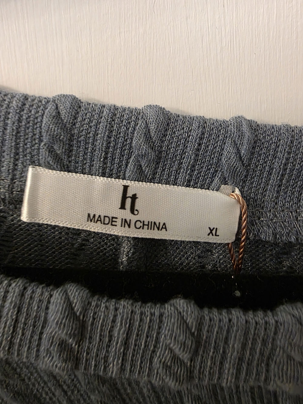 NWT Long Sleeve Textured Sheath Dress with Waist Tie - Slate Blue - Picture 3 of 4